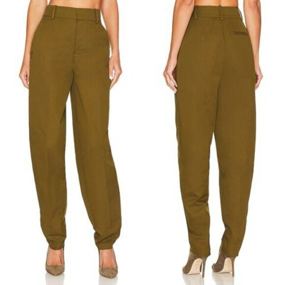 L'Academie Rey Pant in Olive Green